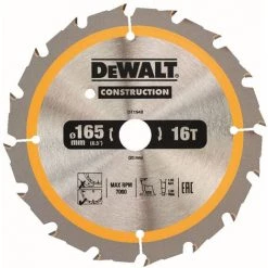 DeWALT Kreissaegeblatt Für Akku-Handkreissägen, 165/20 Mm, 16WZ - DT1948-QZ