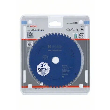 BOSCH Kreissägeblatt Expert For Aluminium Für Akkusägen,165 x 1,8/1,3 x 20, 54 Zähne 4 BOSCH Kreissägeblatt Expert For Aluminium Für Akkusägen,165 x 1,8/1,3 x 20, 54 Zähne – Bild 2