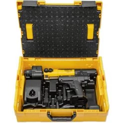 REMS Radial-Pressmaschine Mini-Press ACC + Kunststoff-Systemkoffer + 4 Stk. Presszangen Mini V 15, 18, 22, 28 + 2. Akku 14,4 V - 5,0 Ah -Elektrosägen Verkäufe 2022 16959682 2