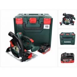 METABO® Metabo KS 18 LTX 57 Akku Handkreissäge 18 V 165 Mm + 1x Akku 8,0 Ah + MetaBOX - Ohne Ladegerät