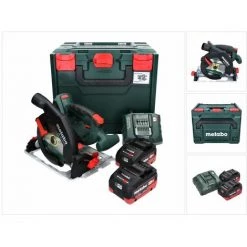 METABO® Metabo KS 18 LTX 57 Akku Handkreissäge 18 V 165 Mm + 2x Akku 5,5 Ah + Ladegerät + MetaBOX