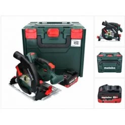 METABO® Metabo KS 18 LTX 57 Akku Handkreissäge 18 V 165 Mm + 1x Akku 5,5 Ah + MetaBOX - Ohne Ladegerät