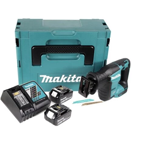 Makita DJR 188 RGJ Akku Reciprosäge 18 V Brushless Säbelsäge Im Makpac + 2x 6,0 Ah Akku + Ladegerät 3 Makita DJR 188 RGJ Akku Reciprosäge 18 V Brushless Säbelsäge Im Makpac + 2x 6,0 Ah Akku + Ladegerät