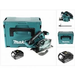 Makita DCS 553 T1J Akku Metallhandkreissäge 18V 150 Mm Brushless + 1x Akku 5,0Ah + Makpac - Ohne Ladegerät