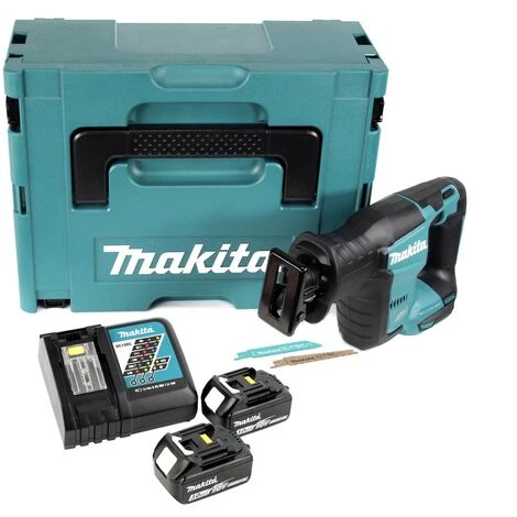 Makita DJR 188 RFJ Akku Reciprosäge 18 V Brushless Säbelsäge Im Makpac + 2x 3,0 Ah Akku + Ladegerät 4 Makita DJR 188 RFJ Akku Reciprosäge 18 V Brushless Säbelsäge Im Makpac + 2x 3,0 Ah Akku + Ladegerät – Bild 2
