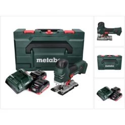 METABO® Metabo STA 18 LTX 140 Akku Stichsäge 18 V + 2x Akku 4,0 Ah + Ladegerät + MetaBOX