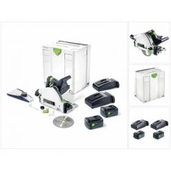 Festool TSC 55 Li 5,2 REB-Plus XL Akku Tauchsäge 36V (2x18V) ( 201391 ) 160 Mm Brushless + 2x Akku 5,2Ah + 2x Ladegerät + Systainer