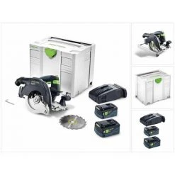 Festool HKC 55 Li EBI-Plus-SCA Akku Handkreissäge 18V 160 Mm Brushless + 2x 5,2Ah Akku + Ladegerät ( 575675 )