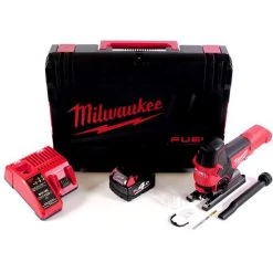 .MILWAUKEE. Milwaukee M18 FBJS-401X Akku Stichsäge 18 V Brushless + 1x Akku 4,0 Ah + Ladegerät + HD-Box -Elektrosägen Verkäufe 2022 21610803 4