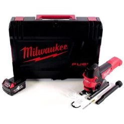 .MILWAUKEE. Milwaukee M18 FBJS-401 Akku Stichsäge 18 V Brushless + 1x Akku 4,0 Ah + HD-Box - Ohne Ladegerät -Elektrosägen Verkäufe 2022 21610816 4