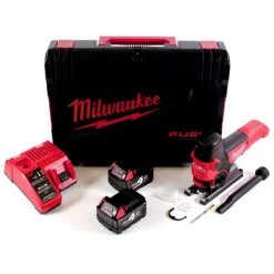 .MILWAUKEE. Milwaukee M18 FBJS-402X Akku Stichsäge 18 V Brushless + 2x Akku 4,0 Ah + Ladegerät + HD-Box -Elektrosägen Verkäufe 2022 21610817 4