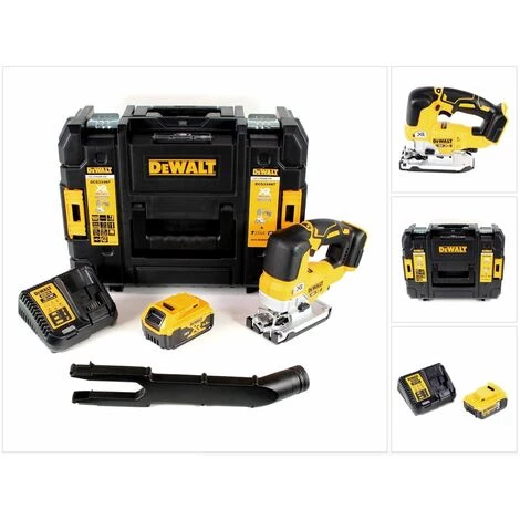 DeWalt DCS 334 P1 Akku Pendelhub Stichsäge 18V Brushless + 1x Akku 5,0Ah + Ladegerät + TSTAK 7 DeWalt DCS 334 P1 Akku Pendelhub Stichsäge 18V Brushless + 1x Akku 5,0Ah + Ladegerät + TSTAK – Bild 5