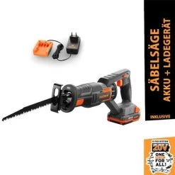 20V Akku Säbelsäge FX-E1SS20 FUXTEC - Mit 2Ah-Akku Und 1A Ladegerät