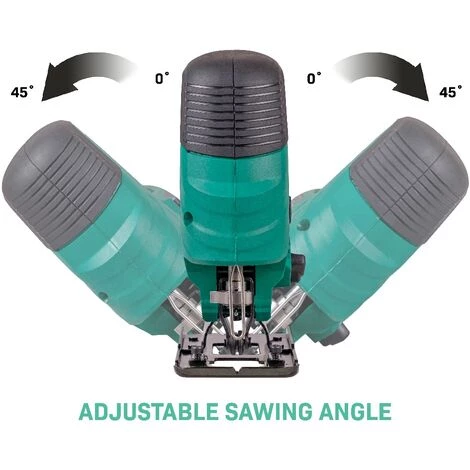 VONROC Stichsäge 550W - Ergonomischer T-Griff - 4 Pendelpositionen - Inkl. 5 Sägeblätter 5 VONROC Stichsäge 550W - Ergonomischer T-Griff - 4 Pendelpositionen - Inkl. 5 Sägeblätter – Bild 3