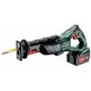 METABO Akku-Säbelsäge SSE 18 LTX BL (602267650); Kunststoffkoffer; 18V 2x5.2Ah Li-Ion + ASC 55