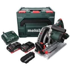 METABO® Metabo KT 18 LTX 66 BL Akku Tauchkreissäge 18 V 165 Mm + 2x Akku 4,0 Ah + Ladegerät + MetaBOX