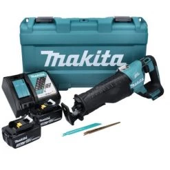 Makita DJR 187 RFK Akku Reciprosäge 18 V Brushless + 2x Akku 3,0 Ah + Ladegerät + Koffer -Elektrosägen Verkäufe 2022 26286274 4