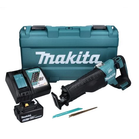 Makita DJR 187 RT1K Akku Reciprosäge 18 V Brushless + 1x Akku 5,0 Ah + Ladegerät + Koffer 6 Makita DJR 187 RT1K Akku Reciprosäge 18 V Brushless + 1x Akku 5,0 Ah + Ladegerät + Koffer – Bild 4