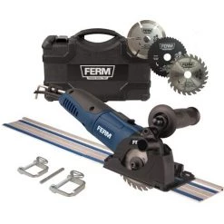 FERM Präzisions-Kreissäge 500W - Variable Geschwindigkeit - Inklusive Führungsschienen, 3 Sägeblätter Und Aufbewahrungskoffer -Elektrosägen Verkäufe 2022 27074496 2