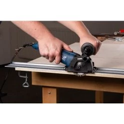 FERM Präzisions-Kreissäge 500W - Variable Geschwindigkeit - Inklusive Führungsschienen, 3 Sägeblätter Und Aufbewahrungskoffer -Elektrosägen Verkäufe 2022 27074496 3