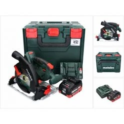 METABO® Metabo KS 18 LTX 57 Akku Handkreissäge 18 V 165 Mm + 1x Akku 10,0 Ah + Ladegerät + MetaBOX