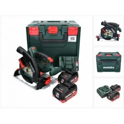 METABO® Metabo KS 18 LTX 57 Akku Handkreissäge 18 V 165 Mm + 2x Akku 10,0 Ah + Ladegerät + MetaBOX