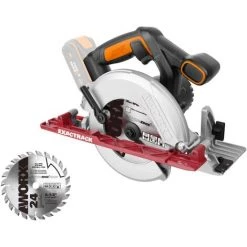 Worx WX530.9 Akku-Handkreissäge – Profi Kreissäge Mit Absaug-Adapter – Ideal Auch Für Schnitte Auf Gehrung – PowerShare Kompatibel – Wird Ohne Akku & Ladegerät Geliefert -Elektrosägen Verkäufe 2022 28066682 3