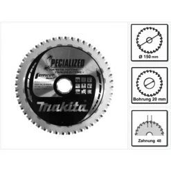 Makita MCCS15048E SPECIALIZED EFFICUT Sägeblatt 150 X 20 X 1,1 Mm ( B-69331 ) 48 Zähne Für Metall