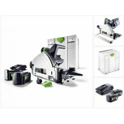 Festool TSC 55 Li REB-Plus Akku Tauchsäge 36V ( 2x18V ) 160 Mm Brushless + 2x Akku 5,2Ah + Ladegerät + Systainer