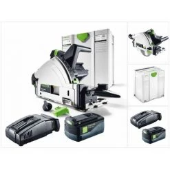 Festool TSC 55 Li REB-Basic Akku Tauchsäge 36V ( 2x18V ) ( 201395 ) 160 Mm Brushless + 1x Akku 5,2Ah + Ladegerät + Systainer