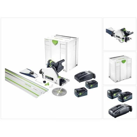 Festool TSC 55 Li 5,2 REBI-Set-SCA-FS Akku Tauchsäge 36V (2x18V) ( 575745 ) 160 Mm Brushless + 2x Akku 5,2Ah + Ladegerät + Systainer 3 Festool TSC 55 Li 5,2 REBI-Set-SCA-FS Akku Tauchsäge 36V (2x18V) ( 575745 ) 160 Mm Brushless + 2x Akku 5,2Ah + Ladegerät + Systainer