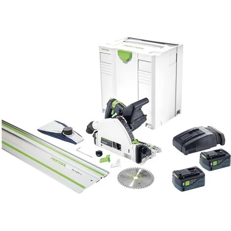 Festool TSC 55 Li 5,2 REBI-Set-SCA-FS Akku Tauchsäge 36V (2x18V) ( 575745 ) 160 Mm Brushless + 2x Akku 5,2Ah + Ladegerät + Systainer 4 Festool TSC 55 Li 5,2 REBI-Set-SCA-FS Akku Tauchsäge 36V (2x18V) ( 575745 ) 160 Mm Brushless + 2x Akku 5,2Ah + Ladegerät + Systainer – Bild 2