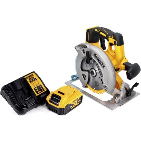 DeWalt DCS 570 P1 Akku Handkreissäge 18 V 184 Mm Brushless + 1x Akku 5,0 Ah + Ladegerät 4 DeWalt DCS 570 P1 Akku Handkreissäge 18 V 184 Mm Brushless + 1x Akku 5,0 Ah + Ladegerät – Bild 2