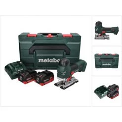 METABO® Metabo STA 18 LTX 140 Akku Stichsäge 18 V + 2x Akku 10,0 Ah + Ladegerät + MetaBOX