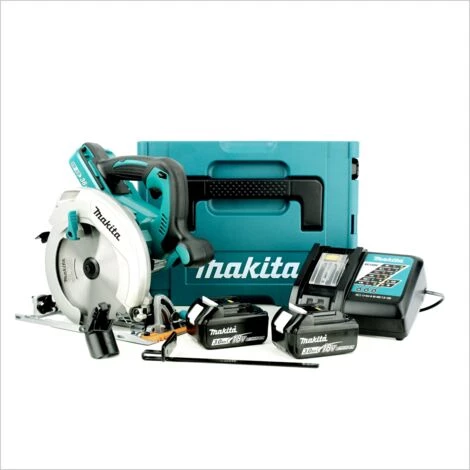 Makita DHS 710 RFJ 36 V Akku Li-Ion Handkreissäge 190 Mm Im Makpac Mit Einlage + Ladegerät + 2x 3,0 Ah Akku 4 Makita DHS 710 RFJ 36 V Akku Li-Ion Handkreissäge 190 Mm Im Makpac Mit Einlage + Ladegerät + 2x 3,0 Ah Akku – Bild 2