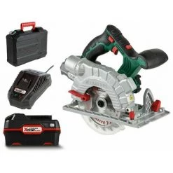 Parkside Akku Handkreissäge PHKSA 20-Li Mit Koffer, Akku 4 Ah, Und Ladegerät)