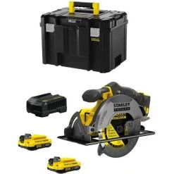 STANLEY FATMAX V20 Handkreissäge STANLEY FatMax SFMCS500D2T (2 X 2,0 Ah + Ladegerät + TSTAK VI)