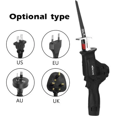 HAPPYSHOPPING Tragbare Elektrische Säbelsäge Für Den Außenbereich Kleine Wiederaufladbare Hochleistungs-Säbelsäge Eine Leistung Und Eine Ladung Mit 4 Sägeblättern EU 220V 7 HAPPYSHOPPING Tragbare Elektrische Säbelsäge Für Den Außenbereich Kleine Wiederaufladbare Hochleistungs-Säbelsäge Eine Leistung Und Eine Ladung Mit 4 Sägeblättern EU 220V – Bild 5