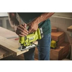 Ryobi 18V Akku Stichsäge R18JS-120S 2Ah Akku Inkl Ladegerät 5133004232 , Tasche - Gelb Grün -Elektrosägen Verkäufe 2022 33859469 3