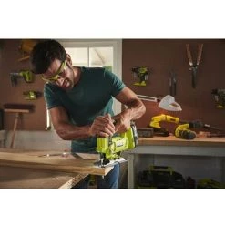 Ryobi 18V Akku Stichsäge R18JS-120S 2Ah Akku Inkl Ladegerät 5133004232 , Tasche - Gelb Grün -Elektrosägen Verkäufe 2022 33859469 4