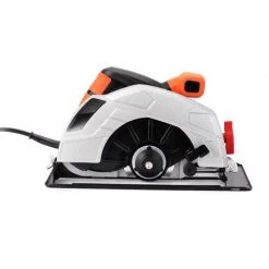 HAPPYSHOPPING 7 Zoll Elektrische Kreissäge Haushalt Aluminium Körper Tragbare Holzbearbeitung Elektrische Säge Tischsäge Taschenlampe Säge Flip Elektrische Kreissäge EU 220V,Ohne Sägeblatt -Elektrosägen Verkäufe 2022 33894777 3