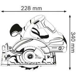 Bosch Akku-Kreissäge GKS 18V-LI Sägeblatt Ø 165mm Parallelanschlag 060166H000 -Elektrosägen Verkäufe 2022 33984150 3