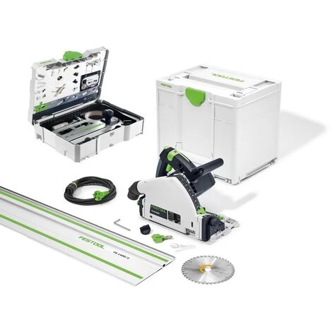 Festool Tauchsäge TS 55 FEBQ Plus FS 577010 Führungsschiene Zubehör Set FS SYS/2 4 Festool Tauchsäge TS 55 FEBQ Plus FS 577010 Führungsschiene Zubehör Set FS SYS/2 – Bild 2