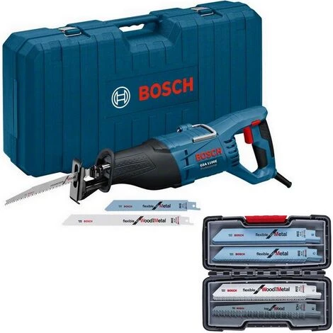 Bosch Säbelsäge GSA 1100 E Im Koffer + Säbelsägeblattset 20-tlg.ToughBox 4 Bosch Säbelsäge GSA 1100 E Im Koffer + Säbelsägeblattset 20-tlg.ToughBox – Bild 2