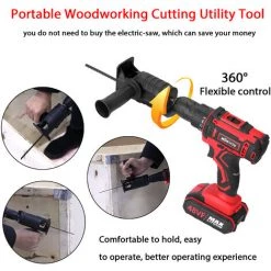 HAPPYSHOPPING Elektrische Bohrmaschine Modifizierte Elektrische Sägen Elektrische Säbelsägen Haushaltssäbel-Sägen Bohrmaschine Für Stichsägen Tragbares Holzbearbeitungswerkzeug Schwarze -Elektrosägen Verkäufe 2022 34165470 3