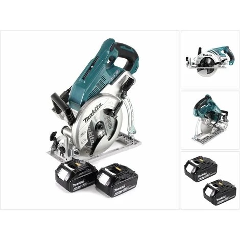 Makita DRS 780 G Akku Handkreissäge 36V ( 2x18V ) 185 Mm Brushless + 2x Akku 6,0Ah - Ohne Ladegerät 7 Makita DRS 780 G Akku Handkreissäge 36V ( 2x18V ) 185 Mm Brushless + 2x Akku 6,0Ah - Ohne Ladegerät – Bild 5
