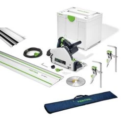 Festool Tauchsäge TS 55 FEBQ Plus FS 577010 + Tasche Hebelzwinge Splitterschutz -Elektrosägen Verkäufe 2022 34334601 2