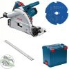 Bosch Tauchkreissäge GKT 55 GCE + Führungsschiene 1600 + HM-Blatt 160x20 Mm Z4