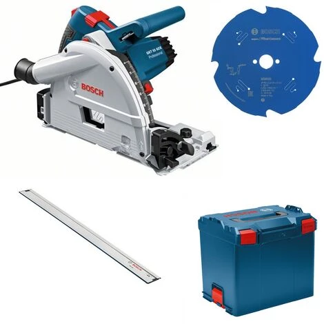 Bosch Tauchkreissäge GKT 55 GCE + Führungsschiene 1600 + HM-Blatt 160x20 Mm Z4 4 Bosch Tauchkreissäge GKT 55 GCE + Führungsschiene 1600 + HM-Blatt 160x20 Mm Z4 – Bild 2