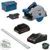 Bosch Akku-Tauchkreissäge GKT 18V-52 GC + FSN1600 + Akku 4,0A H + GAL18V-160